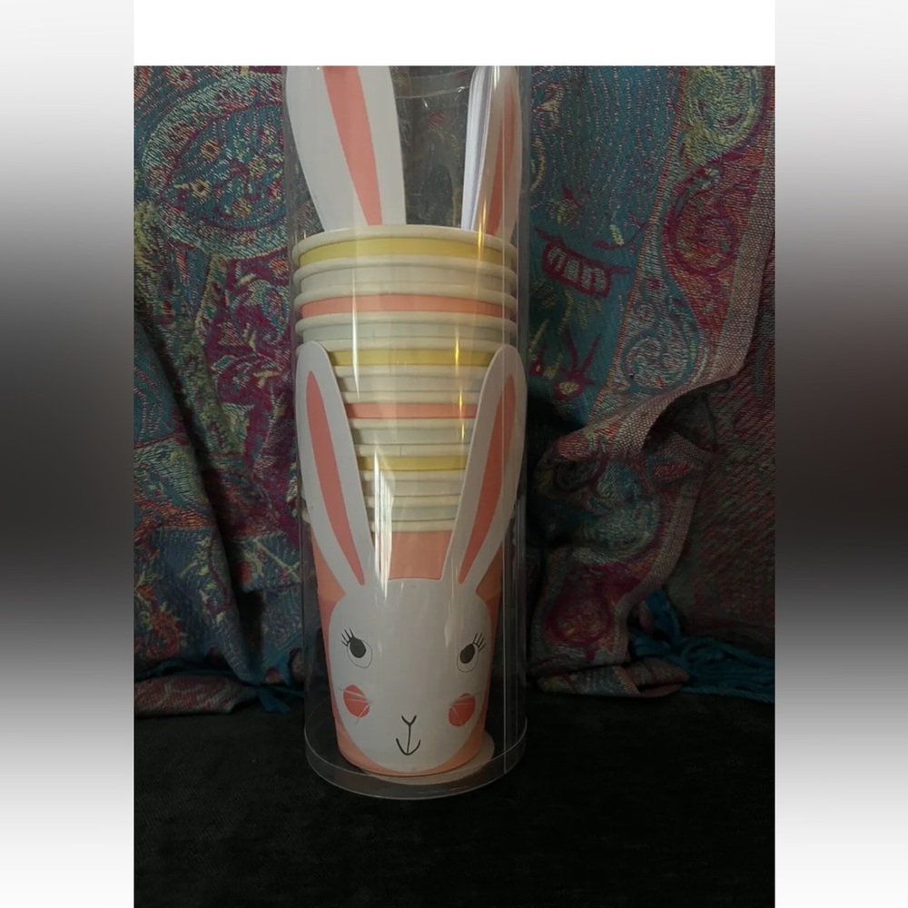 Pastel Bunny Ear Cup Set 12 Meri Meri Easter Spring Party Disposable